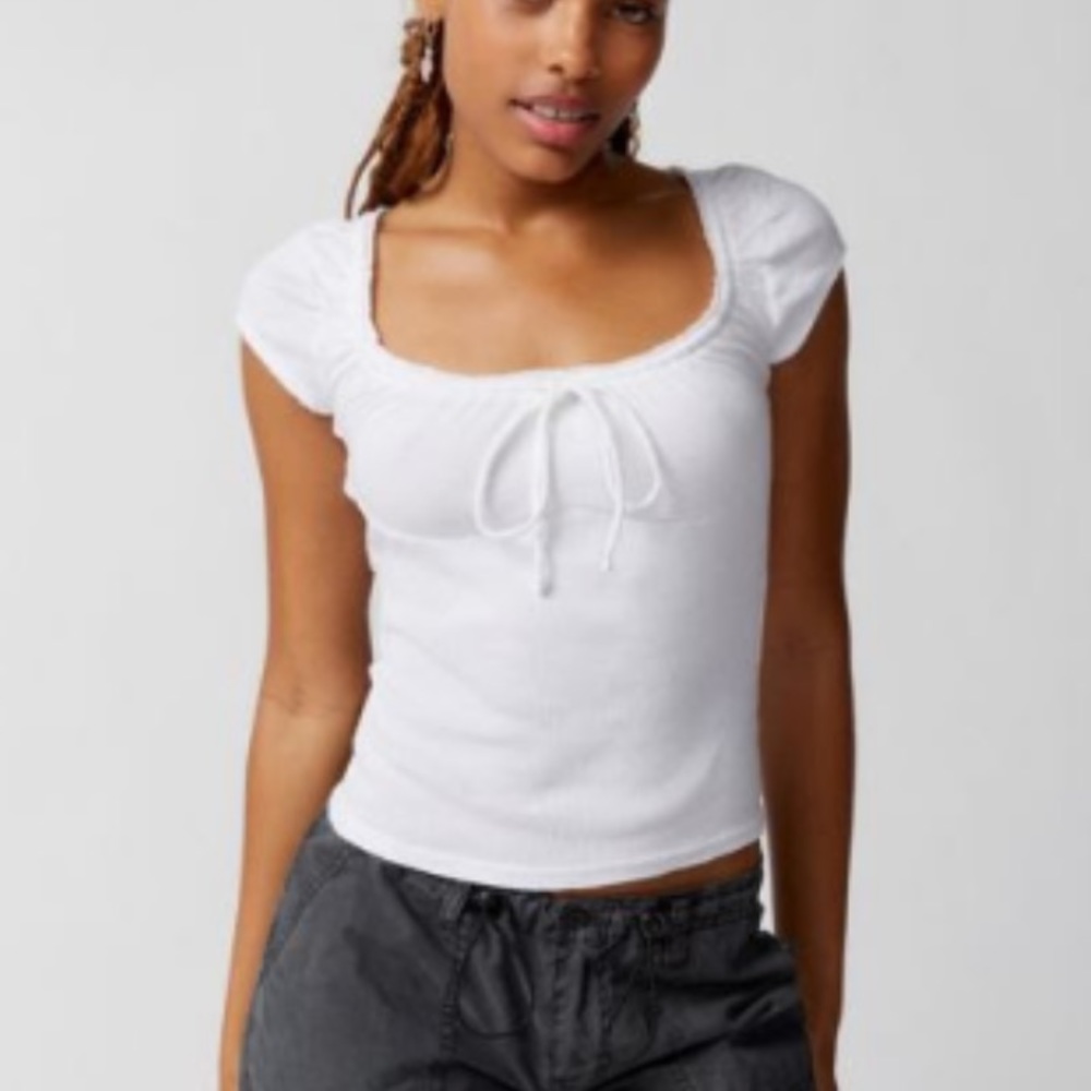 Tie Short Sleeve Top